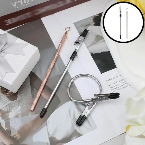 4PCS Bracelet Helper Tools, Metal Wearing Assistance Hooks, Quick Wear Disassembly Fastener Helper Tools for Jewelry Bracelets Necklace Clasps Watch Band Zippers Crafts in Saudi Arabia