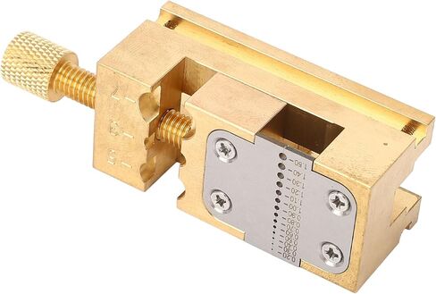 Watch Repair Vise Clamp for Jewelers - Pointer Tube and Wheel Holder Tool, 0.2-1.5mm Hole Diameter, Copper Construction for Home Watches Maintenance in Saudi Arabia