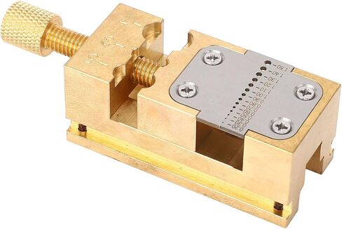 Watch Repair Vise Clamp for Jewelers - Pointer Tube and Wheel Holder Tool, 0.2-1.5mm Hole Diameter, Copper Construction for Home Watches Maintenance in Saudi Arabia