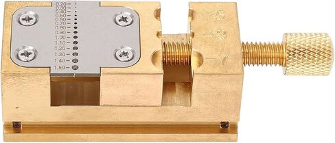 Watch Repair Vise Clamp for Jewelers - Pointer Tube and Wheel Holder Tool, 0.2-1.5mm Hole Diameter, Copper Construction for Home Watches Maintenance in Saudi Arabia