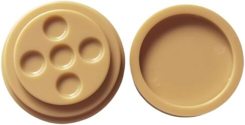 1PC 5-in-1 Plastic Watch Oil Cup with Dust-Free Cover & Non-Slip Pad Grease Tray Container for Watch Repair in Kuwait