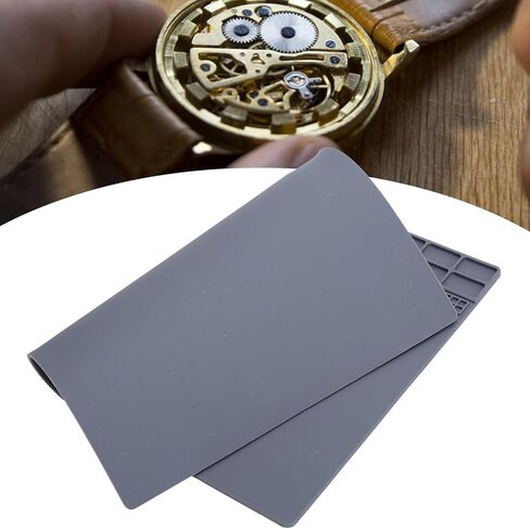 Watch Repair Mat, Non Slip Rubber Soldering Mat, 35cm x 25cm Watchmaker Tools for Phone, Laptop, Electronic, Maintenance Accessory in Saudi Arabia