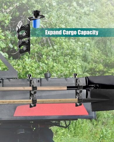 UTV Tool Racks Shovel Holder Compatible with Polaris Ranger and General, Dual Tool Holder Bed Mount Farm Tool Storage 2 Tools, Heavy Duty Weatherproof in Saudi Arabia