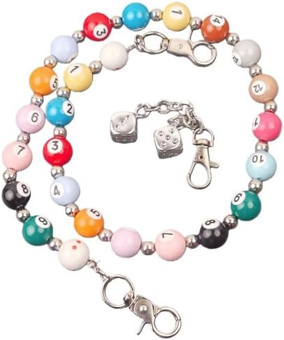 Colorful Beaded Wallet Pants Chains for Men Women, Single Layer Jeans Waist Poket Chain in Saudi Arabia