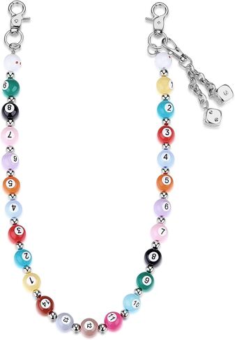 Colorful Beaded Wallet Pants Chains for Men Women, Single Layer Jeans Waist Poket Chain in Saudi Arabia