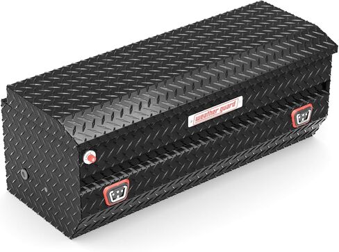 Weather Guard 624-5-04 Aluminum All-Purpose Truck Tool Chest, Fits Full and Compact Size Trucks, 8.5 cu ft Storage Capacity (Gloss Black) in Saudi Arabia