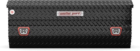 Weather Guard 624-5-04 Aluminum All-Purpose Truck Tool Chest, Fits Full and Compact Size Trucks, 8.5 cu ft Storage Capacity (Gloss Black) in Saudi Arabia