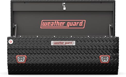 Weather Guard 624-5-04 Aluminum All-Purpose Truck Tool Chest, Fits Full and Compact Size Trucks, 8.5 cu ft Storage Capacity (Gloss Black) in Saudi Arabia