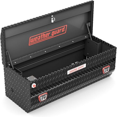 Weather Guard 624-5-04 Aluminum All-Purpose Truck Tool Chest, Fits Full and Compact Size Trucks, 8.5 cu ft Storage Capacity (Gloss Black) in Saudi Arabia