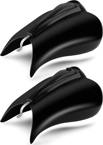 Vivid Black Stretched Tank Covers Extended Gallon Fuel Shrouds Protection&Low-Profile Tank Dash Console&Pop-Up Fuel Tank Cap Compatible with Harley Touring Street Glide,Road Glide,Tri Glide 2009-2023 in Kuwait