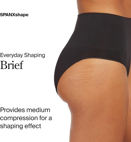 SPANX SPANXshape ملابس داخلية للتشكيل اليومي - ملابس داخلية للتحكم الأساسي - ملابس داخلية غير مرئية - تصميم سلس - أسود - ياقوتي داكن - M in Saudi Arabia