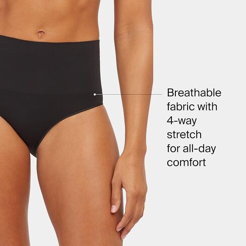 SPANX SPANXshape ملابس داخلية للتشكيل اليومي - ملابس داخلية للتحكم الأساسي - ملابس داخلية غير مرئية - تصميم سلس - أسود - ياقوتي داكن - M in Saudi Arabia