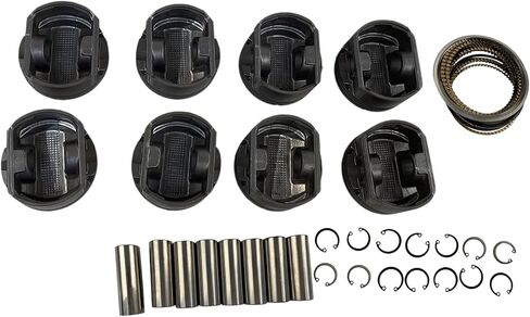 مجموعة حلقات المكبس المحسنة التي تعمل بالطاقة من Partsflow لـ 1999-2015 Ford E-350 Super Duty لـ 2003-2014 Ford E-150 لـ 2000-2003 Ford F-150 لـ 2004-2015 Ford E-450 Super Duty 5.4L V8 P5014 in Saudi Arabia
