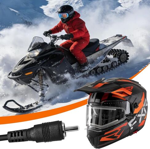 Magnetic Power Cord, Snowmobile Helmet Heated Shield Cord for Heated Most Electric Shields, Helmet, Visor Port in Kuwait