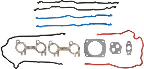 طقم إعادة تدوير محرك Evergreen FSBRR8-21203 متوافق مع 97-99 Ford E150 E250 F150 F250 4.6 SOHC WINDSOR مجموعة حشية كاملة، محامل قضيب رئيسية ذات حجم قياسي، حلقات مكبس ذات حجم قياسي in Saudi Arabia