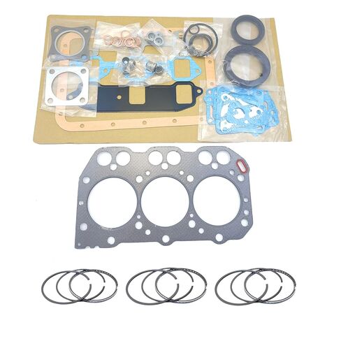 3TNA72 Full Gasket Kit + Piston Rings for Yanmar 3TNA72L 3TNA72UJ Engine John Deere 430 455 755 670 Tractor Kobelco SK15SR Excavator in Saudi Arabia