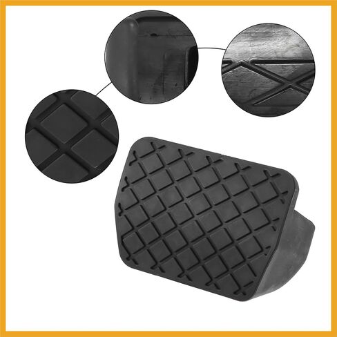 غطاء دواسة فرامل القابض المضاد للانزلاق غطاء دواسة السيارة مناسب لأودي Q3 - عبوة من قطعة واحدة بديلة باللون الأسود in Kuwait