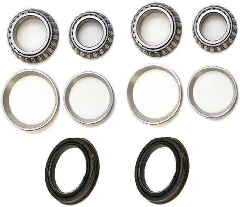 لفورد F350 SuperDuty 7.3L 1999-2003 & SuperDuty 5.4L/6.8L 1999-2007 & SuperDuty 6.0L 2003-2007 2WD مجموعة محامل العجلات الأمامية ومجموعة الختم (2WD 2 محامل داخلية و2 خارجية و2 أختام-جزء in Saudi Arabia