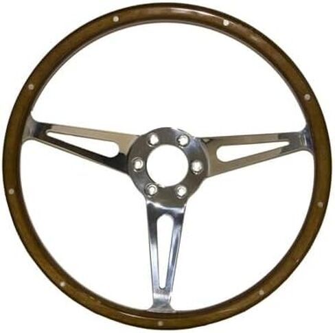 عجلة قيادة سكوت دريك S1MS-3600-WG-6 GT350 مصنوعة من الخشب والألمنيوم مقاس 15 بوصة ذات 6 فتحات in Kuwait