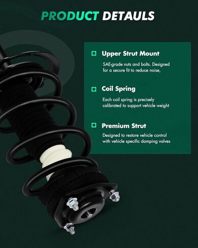 SCITOO الجبهة الخلفية كاملة الدعامات الجمعية صالح 2011-2019 ل دودج رحلة تبختر امتصاص الصدمات 172509 172896-4 قطعة in Kuwait