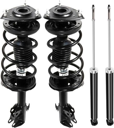Front Rear Struts Assembly Complete Shock Absorber with Coil Spring for Toyota Echo 2000-2005, 171575 343295 in Saudi Arabia