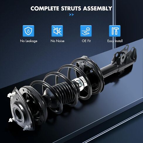 Front Rear Struts Assembly Complete Shock Absorber with Coil Spring for Toyota Echo 2000-2005, 171575 343295 in Saudi Arabia