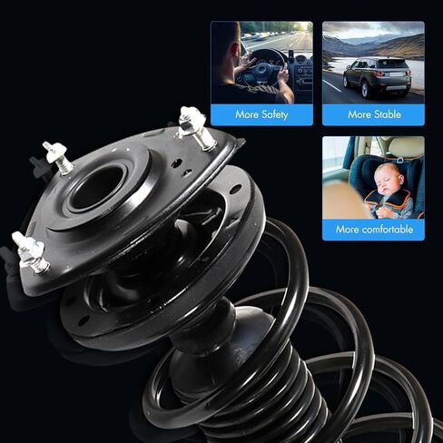 Front Rear Struts Assembly Complete Shock Absorber with Coil Spring for Toyota Echo 2000-2005, 171575 343295 in Saudi Arabia