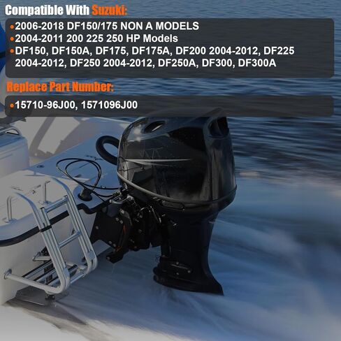 2004-2018 4 قطعة حاقن الوقود متوافق لسوزوكي خارجي DF150 175 200 225 250 300HP استبدال 15710-96J00 1571096J00 in Saudi Arabia