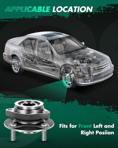 SCITOO محور العجلة الجمعية استبدال صالح 2007-2011 لنيسان فيرسا 513308 المحور الأمامي تحمل الجمعية 4 العروات ث/ABS كلاهما (2) in Kuwait