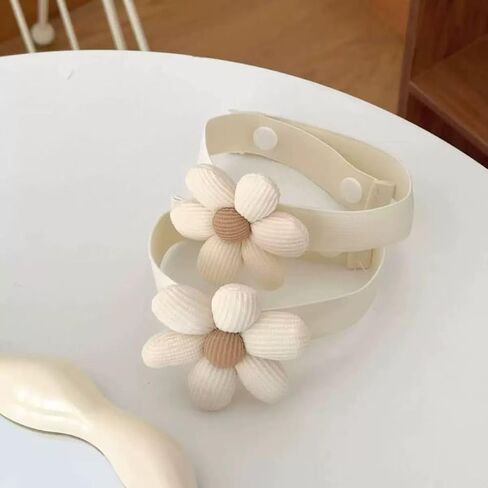 قطعتان من أربطة ستائر الحبال: حبل من الجوت بتصميم زهور، نمط بسيط وأنيق، حوامل ستائر DIY لتزيين الجدران في المنازل أو المكاتب (بيج) in Kuwait