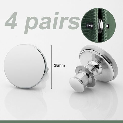 Magnetic Curtain Closure 4 Pairs, Magnetic Holder Buckle to Hold Curtains Closed to Prevent from Being Blown Around, Silvery in Saudi Arabia