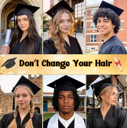 إدراج عصابة رأس قبعة التخرج، عصابة رأس قبعة التخرج - يؤمن قبعة التخرج ويحافظ على تصفيفة الشعر مع التصميم الداخلي، هدايا التخرج in Kuwait