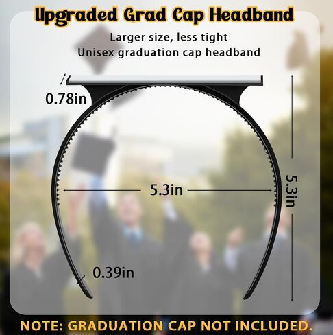 إدراج عصابة رأس قبعة التخرج، عصابة رأس قبعة التخرج - يؤمن قبعة التخرج ويحافظ على تصفيفة الشعر مع التصميم الداخلي، هدايا التخرج in Kuwait