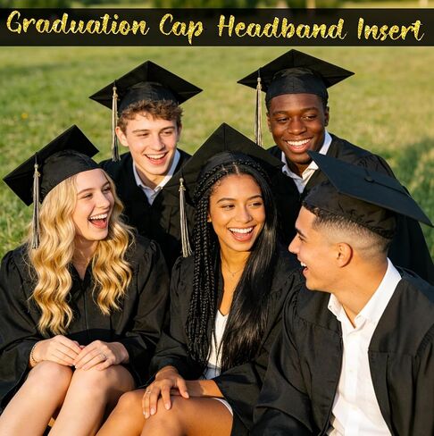 إدراج عصابة رأس قبعة التخرج، عصابة رأس قبعة التخرج - يؤمن قبعة التخرج ويحافظ على تصفيفة الشعر مع التصميم الداخلي، هدايا التخرج in Kuwait