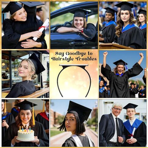 إدراج عصابة رأس قبعة التخرج، عصابة رأس قبعة التخرج - يؤمن قبعة التخرج ويحافظ على تصفيفة الشعر مع التصميم الداخلي، هدايا التخرج in Kuwait