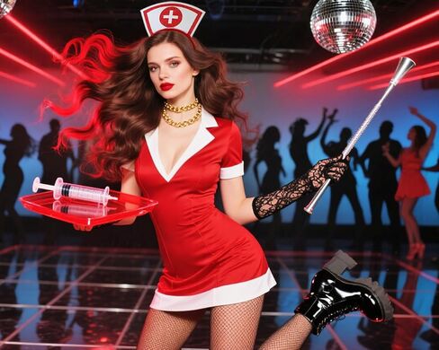 Halloween Nurse Hat Headband Red White Nurse Costume Headband for Adults Women Halloween Party Dress Up Accessories in Saudi Arabia