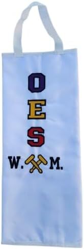 Masonic Oes W.M Sash, Order of Easter Star Worthy Matron Sash Purple Velvet with Golden fringe - Free Soft Case & Gloves in Saudi Arabia