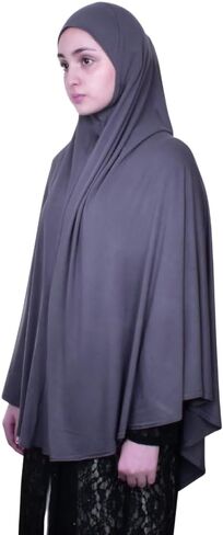 Mu Lan Prayer Dress | Instant Big Hijab | One Piece Easy Slip On Practical and Comfortable Cape (L Size) in Saudi Arabia