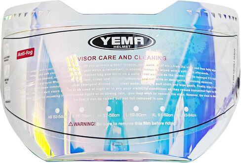 استبدال قناع خوذة الدراجة النارية YEMA YM-850، درع وجه معزز مضاد للضباب مع عدسة شفافة in Kuwait