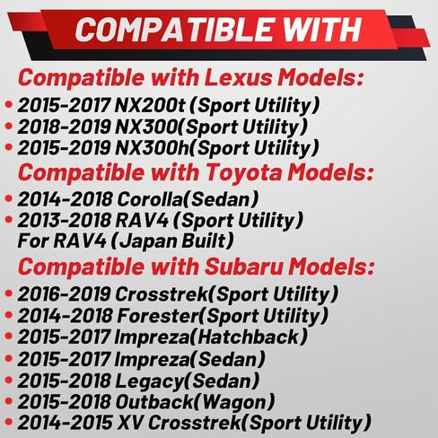 محرك ممسحة الزجاج الأمامي المطور متوافق مع Lexus Nx200t Nx300h Toyota Corolla RAV4 Subaru Forester Impreza Legacy Outback XV Crosstrek استبدال 4320046 8511002350 86510SG010 in Saudi Arabia