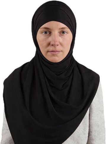 وشاح حجاب غير شفاف من جيرسي ماكسي حجاب ناعم للرأس للنساء in Kuwait