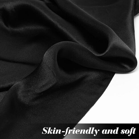 Mulberry Silk Scarf Solid Color 20.8 Inch Square Neckerchief Hair Scarves Neck Scarf for Women in Kuwait