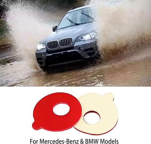 وسادة بديلة لمستشعر المطر التلقائي عبوة من قطعتين - تناسب موديلات مرسيدس بنز وBMW | ملصق غراء ممسحة الزجاج الأمامي | رقعة تثبيت لاصقة متوافقة مع OEM in Kuwait