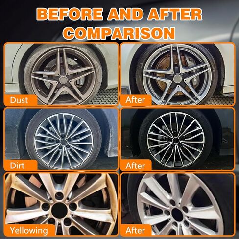 بخاخ منظف الإطارات والعجلات، مزيل صدأ الحديد والغبار، مزيل الحديد المتغير اللون الأرجواني، الصدأ لمعظم العجلات in Kuwait