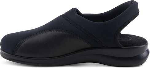 Flexus Spring Step Flexia Leather Clogs for Women - European Slingback Round Toe Slip-On Shoes - Ladies Casual Platform Clog for Work - Black EU 36 / US 5.5-6 in Saudi Arabia