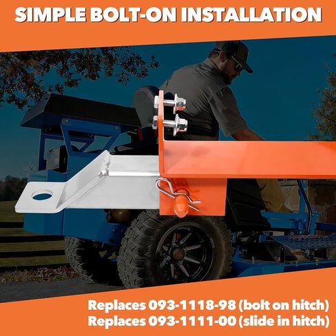 مجموعة ربط W&JWN مقاس 2 بوصة متوافقة مع جهاز استقبال Bad Boy Rambler Magnum Avenger ZT Elite 2018-2020 Mavericks Hitch 093-1118-98 & 093-1111-00 in Kuwait