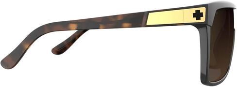 Spy Flynn Sunglasses Black/Honey Tort with Happy Dark Brown Fade Lens in Saudi Arabia