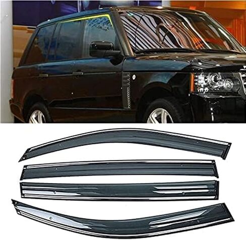 4pcs Car Front Rear Wind Deflectors for Range Rover Vogue L322 2002-2012 Side Door Windows Wind Rain Deflectors Smoke Guard Shade Wind Shield Accessories in Saudi Arabia
