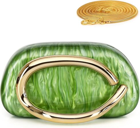 Labair Acrylic Clutch Purses for Women Marble Evening Bag Trendy Metal Handle Purses Handbags for Wedding Party Formal. in Saudi Arabia