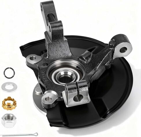 698-411 Front Steering Knuckle & Wheel Bearing Hub Assembly Compatible with Jeep Compass 2007-2017, Patriot 2007-2017, Dodge Caliber 2007-2012, Left Driver Side, LK129 in Saudi Arabia
